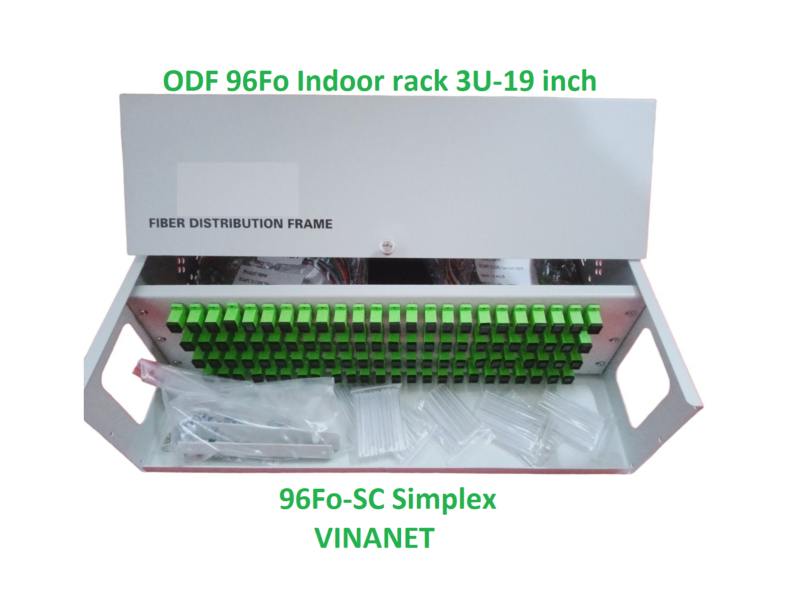 ODF 96Fo Indoor rack full phụ kiện SC